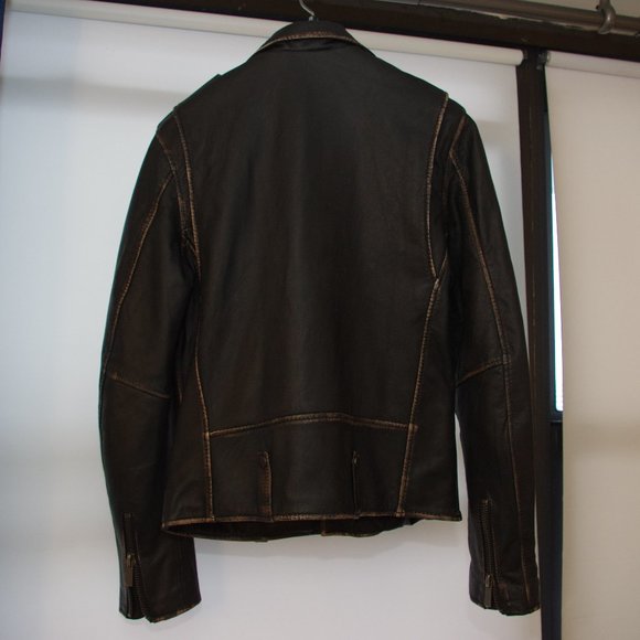 NWOT - BLADE BIKER ANTIQUE LEATHER JACKET - S - Picture 9 of 15
